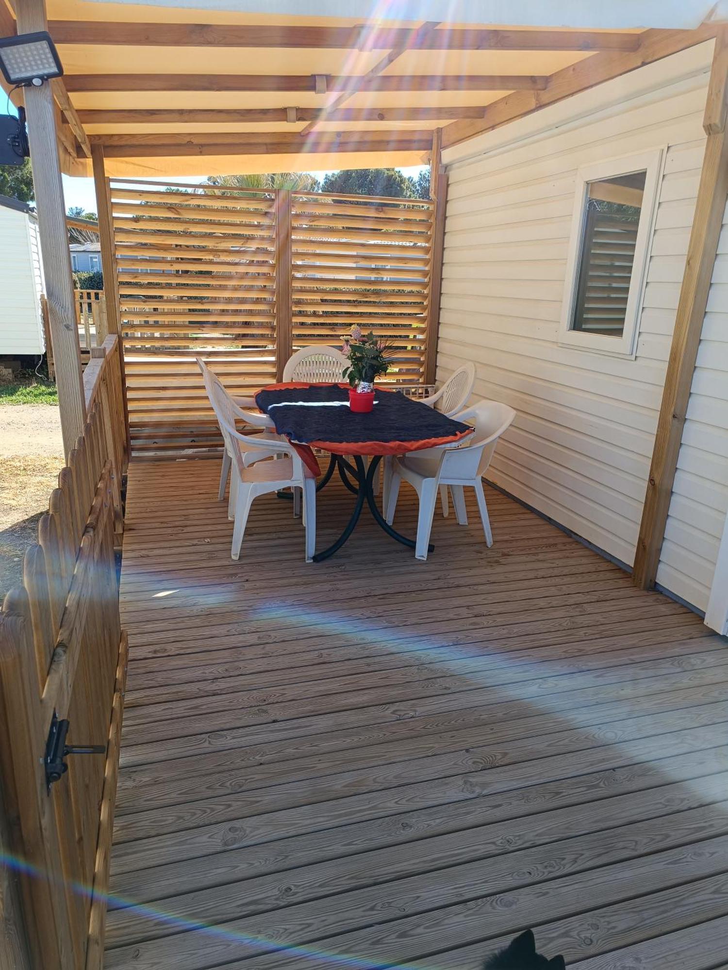 Mobil Home Lucky Climatise Camping Novela Port La Nouvelle Eksteriør billede